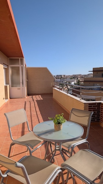Terraza - Ático Brisamarina - Playa y Golf en Roquetas de Mar